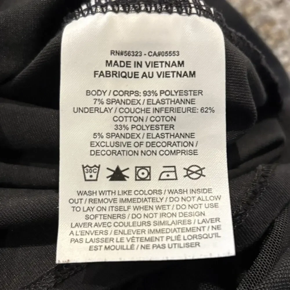 Nike Tank Dress XS Black Shirred Bodycon - Picture 12 of 13